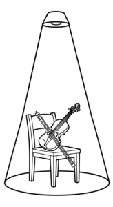 coloriage Violon pour enfant de à imprimer
