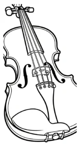 a imprimer coloriage Violon gratuit