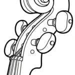coloriage Violon à imprimer pour enfant de 3 ans