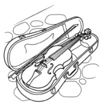 imprimer coloriage Violon gratuit