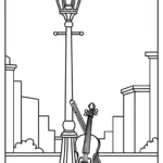 coloriage Violon à imprimer gratuit