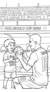 coloriage World Cup 2026 a telecharger