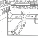 coloriage World Cup 2026 à imprimer gratuitement pdf