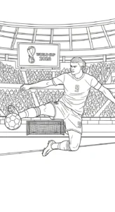 coloriage World Cup 2026 a dessiner en ligne