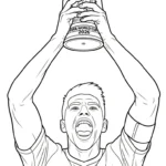 image de coloriage World Cup 2026 pour enfant