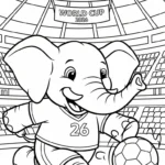 coloriage World Cup 2026 a dessiner et imprimer