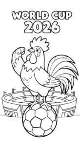 coloriage World Cup 2026 et apprentissage