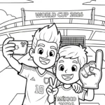 coloriage World Cup 2026 pour enfant gratuit
