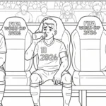 coloriage World Cup 2026 à imprimer pour enfant de 2 ans