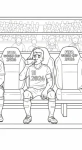 coloriage World Cup 2026 à imprimer pour enfant de 2 ans