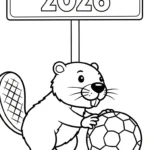 coloriage World Cup 2026 pour enfant gratuit