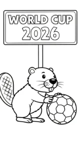 coloriage World Cup 2026 pour enfant gratuit