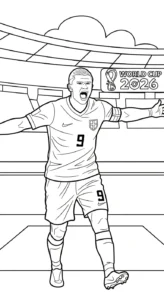 coloriage World Cup 2026 gratuit pour enfants