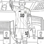 coloriage World Cup 2026 pour enfants à imprimer