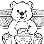 image de coloriage World Cup 2026 pour enfant
