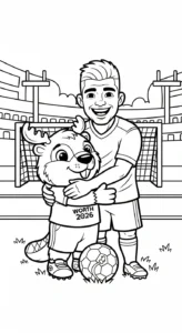 coloriage World Cup 2026 à imprimer gratuitement