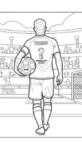 coloriage World Cup 2026 à imprimer pour enfant de 10 ans