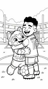 coloriage World Cup 2026 à imprimer pour enfant de 12 ans