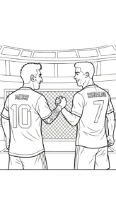 coloriage World Cup 2026 pour enfant de 7 ans