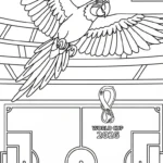 coloriage World Cup 2026 pour enfant de 5 ans