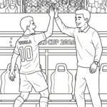 coloriage World Cup 2026 pour enfant a imprimer gratuit