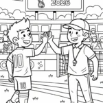 coloriage World Cup 2026 à imprimer pdf