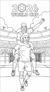 coloriage World Cup 2026 a telecharger