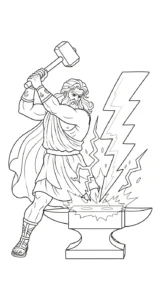 imprimer coloriage Zeus gratuit