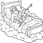 coloriage Zeus à imprimer pour enfant de 4 ans