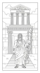 coloriage Zeus d