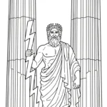 coloriage Zeus à imprimer gratuit