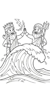 coloriage Zeus en ligne