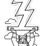 coloriage Zeus gratuit a imprimer