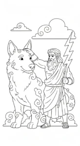 coloriage Zeus a dessiner en ligne