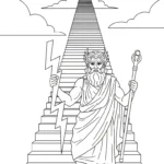 a imprimer coloriage Zeus gratuit