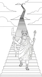 a imprimer coloriage Zeus gratuit