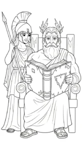 imprimer coloriage Zeus pour enfant