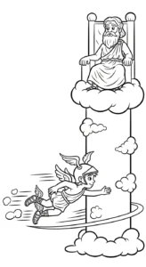 coloriage Zeus pour enfant de 5 ans