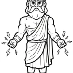 coloriage Zeus a dessiner et imprimer