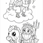 coloriage Zeus pour enfant gratuit