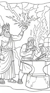 coloriage Zeus en ligne pour enfant