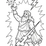 coloriage Zeus a colorier en ligne
