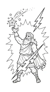 coloriage Zeus a colorier en ligne