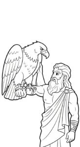 télécharger coloriage Zeus gratuit