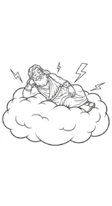 télécharger coloriage Zeus gratuit
