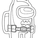 coloriage Among Us à imprimer pour enfant de 4 ans