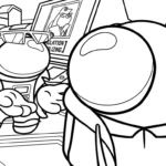 coloriage Among Us pour enfant gratuit