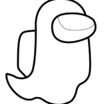 coloriage Among Us a imprimer pour enfant de 4 ans