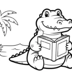 coloriage Crocodile a colorier en ligne