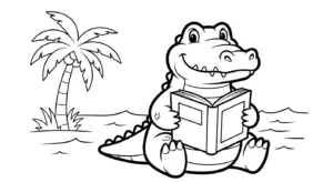 coloriage Crocodile a colorier en ligne
